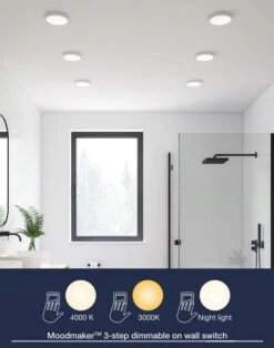 Nordlux SOLLER LED Einbaustrahler Weiß 600lm IP44 Stepdimmer 12,9x12,9x2,5cm -Nordlux einbauleuchte soller 129mm funktion