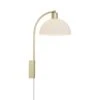 Wandlampe Messing Weiß Nordlux Ellen 20 E14 Mit Kabelschalter