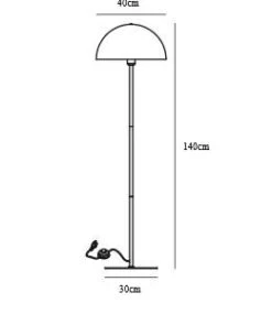 Stehlampe Weiß Nordlux Ellen 40 E27 Mit Fußtrittschalter -Nordlux ellenstl tz