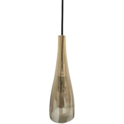Nordlux Embla Glas Pendelleuchte E27 Rauchglas Flaschenform