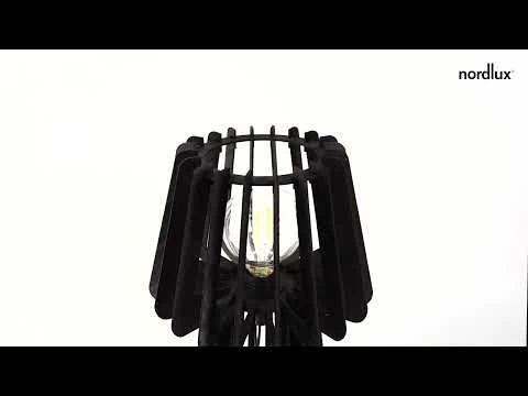 Nordlux GROA Tischlampe Braun Holz E27 Mit Kabelschalter 26x26x40cm 8 Nordlux GROA Tischlampe Braun Holz E27 Mit Kabelschalter 26x26x40cm – Bild 6