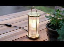 Nordlux LINTON Outdoor Tischlampe Messing E27 IP54 Mit Kabelschalter 13x13x32,5cm -Nordlux hqdefault 5 25