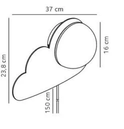 Nordlux Skyku Cloud Kinderlampe Weiss E14 IP20 -Nordlux kinderleuchtewolke