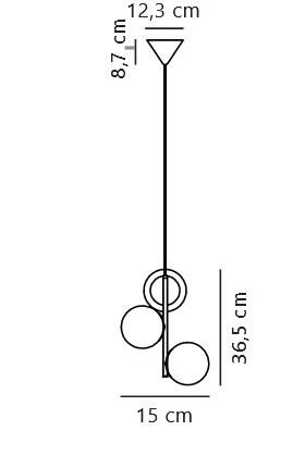 Hängelampe Mit 3 Kugeln Opal Messing Nordlux Lilly E14 4 Hängelampe Mit 3 Kugeln Opal Messing Nordlux Lilly E14 – Bild 2