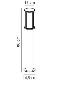 Nordlux LINTON Wegeleuchte Messing E27 IP54 Dimmbar 14,5x14,5x79,9cm 9 Nordlux LINTON Wegeleuchte Messing E27 IP54 Dimmbar 14,5x14,5x79,9cm -Nordlux linton pollerleuchte tz 1