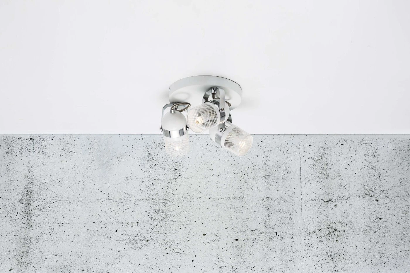 Retro Deckenstrahler Weiß Nordlux Agnes Rondell 3-flammig G9 4 Retro Deckenstrahler Weiß Nordlux Agnes Rondell 3-flammig G9 – Bild 2