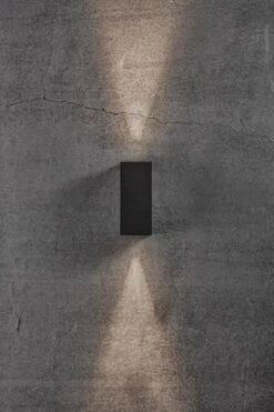 LED Wandaußenleuchte Up Down Schwarz Nordlux Asbol Kubi IP44 3000K -Nordlux m asbol kubi 2019071003 3