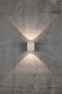 LED Wandaußenleuchte Up Down Weiß Nordlux Canto Kubi 2 2x A 6W 500lm 3000K 18 LED Wandaußenleuchte Up Down Weiß Nordlux Canto Kubi 2 2x A 6W 500lm 3000K -Nordlux m canto kubi 2 49711001 1