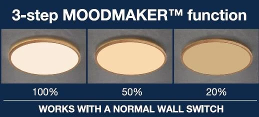 LED Deckenlampe Holzfarben Nordlux Oja 29 IP20 1600lm 2700K Stepdimmer 7 LED Deckenlampe Holzfarben Nordlux Oja 29 IP20 1600lm 2700K Stepdimmer – Bild 5
