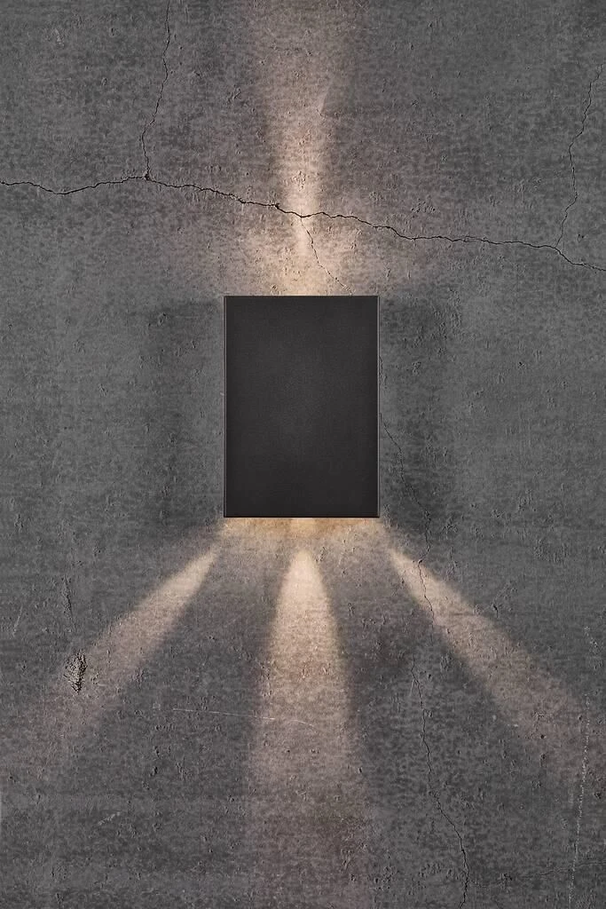 Nordlux Fold 15 Außenwandleuchte LED 2x150lm Schwarz Inkl. Schablonen 6 Nordlux Fold 15 Außenwandleuchte LED 2x150lm Schwarz Inkl. Schablonen – Bild 4