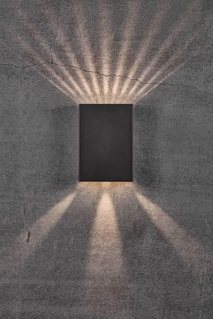 Nordlux Fold 15 Außenwandleuchte LED 2x150lm Schwarz Inkl. Schablonen 5 Nordlux Fold 15 Außenwandleuchte LED 2x150lm Schwarz Inkl. Schablonen – Bild 3