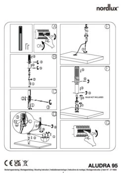 Wegeleuchte Alu Metallisch Braun Nordlux Aludra 95 IP54 E27 -Nordlux n2118038010 mon 1 1