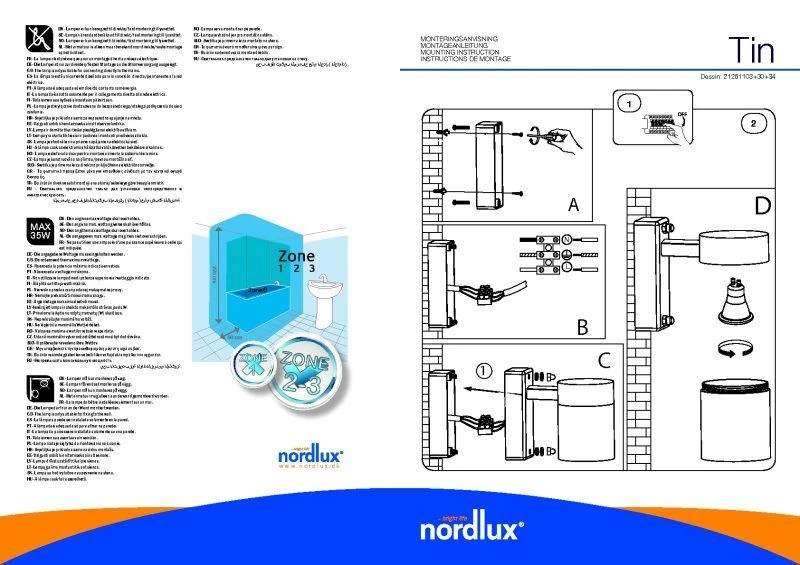 Nordlux Tin Außenwandleuchte Schwarz 5 Nordlux Tin Außenwandleuchte Schwarz – Bild 3
