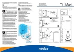 Nordlux Tin Maxi Wandaußenleuchte GU10 Down Aluminium 75x75x105mm -Nordlux n21501129 ze 1