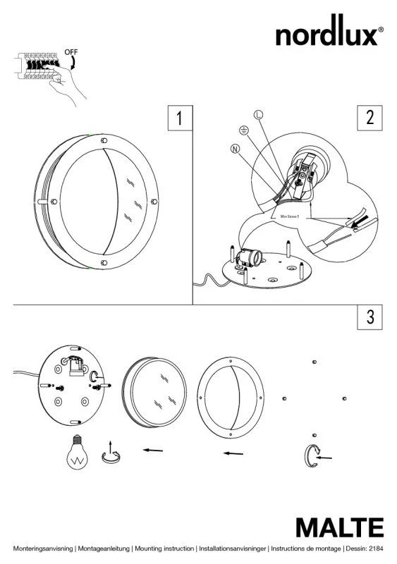 Nordlux Malte Außenwandleuchte Verzinkt 5 Nordlux Malte Außenwandleuchte Verzinkt – Bild 3