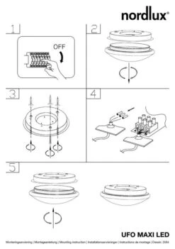 Nordlux Ufo Maxi LED Deckenleuchte Weiss 7 Nordlux Ufo Maxi LED Deckenleuchte Weiss -Nordlux n25646001 ze