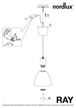 Nordlux Ray Pendelleuchte Chrom 7 Nordlux Ray Pendelleuchte Chrom -Nordlux n63233033 ze
