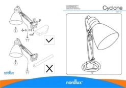 Nordlux Cyclone Klemmleuchte Weiss -Nordlux n73072001 ze
