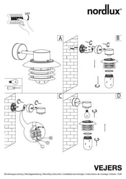 Nordlux Vejers Außenwandleuchte Verzinkt 7 Nordlux Vejers Außenwandleuchte Verzinkt -Nordlux n74461031 ze