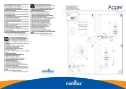 Nordlux Agger Außenwandleuchte Verzinkt, Bewegungsmelder -Nordlux n74501031 ze