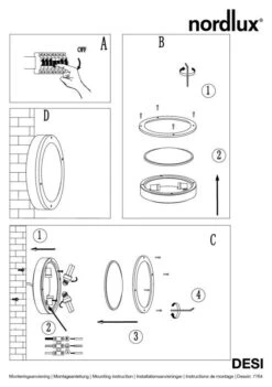 Nordlux Desi 28 Deckenleuchte Schwarz -Nordlux n77646003 ze