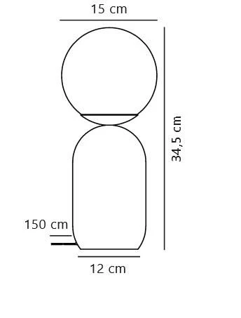 Nordlux NOTTI Tischlampe Grau E14 Mit Kabelschalter 15x15x34,5cm 7 Nordlux NOTTI Tischlampe Grau E14 Mit Kabelschalter 15x15x34,5cm – Bild 5