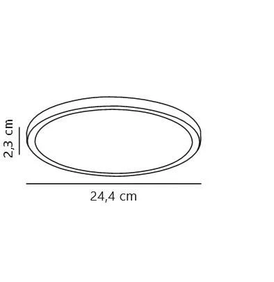 LED Deckenlampe Weiß Nordlux Oja 24 IP20 1250lm 2700K 4 LED Deckenlampe Weiß Nordlux Oja 24 IP20 1250lm 2700K – Bild 2