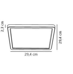 Nordlux OJA 29 Square LED Deckenleuchte Schwarz, Weiß 1600lm IP54 29,4x29,4x2,3cm 21 Nordlux OJA 29 Square LED Deckenleuchte Schwarz, Weiß 1600lm IP54 29,4x29,4x2,3cm -Nordlux oja square deckenlampe 294x23 tz 1