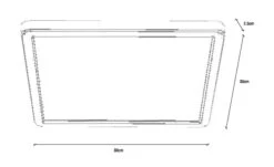 Nordlux OJA 29 Square LED Deckenleuchte Chrom, Weiß 1600lm IP54 30x30x2,5cm -Nordlux oja square deckenlampe 300x25 tz