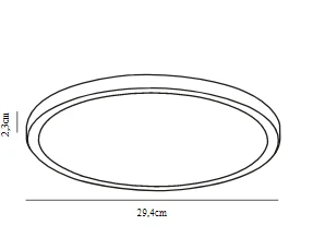 LED Deckenlampe Holzfarben Nordlux Oja 29 IP54 1600lm 2700K Dimmbar 5 LED Deckenlampe Holzfarben Nordlux Oja 29 IP54 1600lm 2700K Dimmbar – Bild 3
