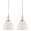 Nordlux Ray Pendelleuchten 2er Set, E14 Weiß Opal Rund -Nordlux ray 63233001 1