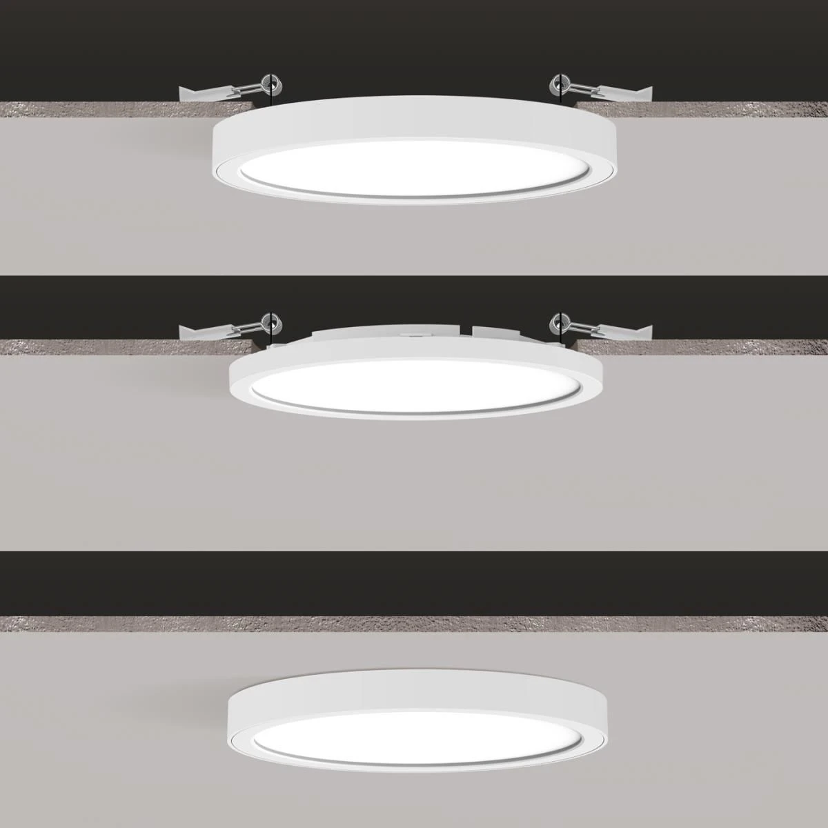 Nordlux SOLLER LED Einbaustrahler Weiß 1000lm IP44 Stepdimmer 17,9x17,9x2,5cm 6 Nordlux SOLLER LED Einbaustrahler Weiß 1000lm IP44 Stepdimmer 17,9x17,9x2,5cm – Bild 4