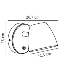 Nordlux THEO Wandleuchte Schwarz Holz GU10 Mit Schalter 20,7x13x13cm -Nordlux theo wandleuchte tz